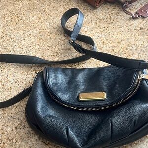 Black Leather Crossbody Bag